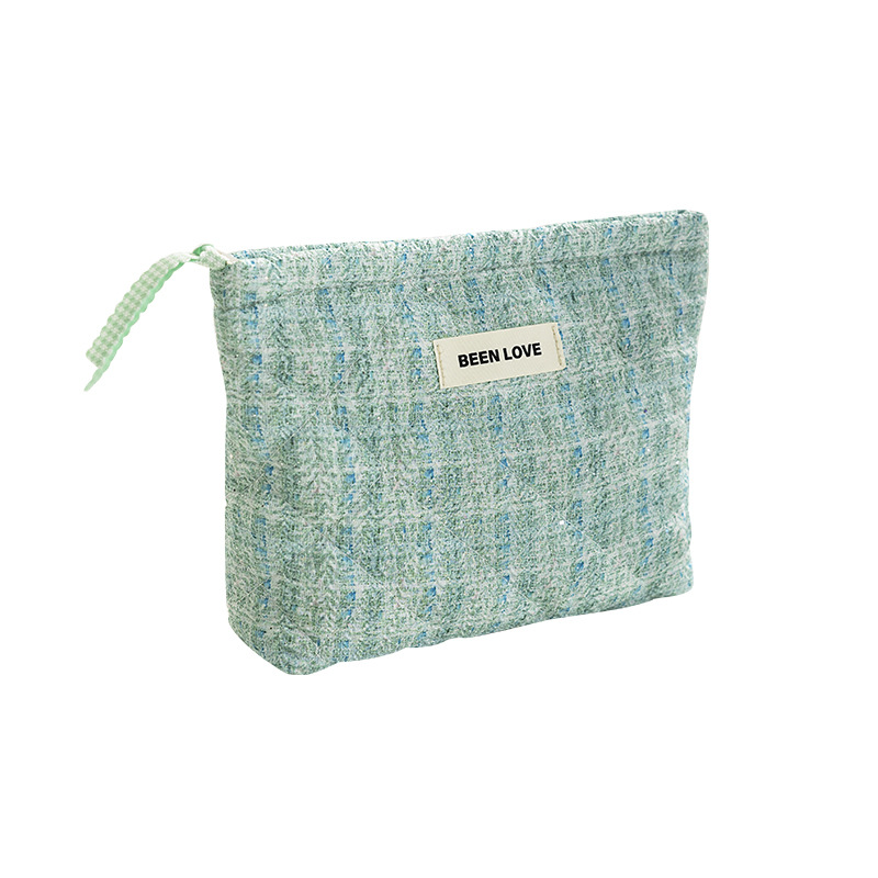 1 Piece Fashionable Sweet Style Patchwork Polyester Women's Makeup Bag 